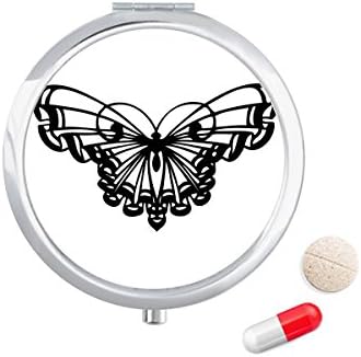 Пеперутка Со Возбуда Крило Пилула Случај Џеб Медицина Кутија За Складирање Контејнер Диспензерот