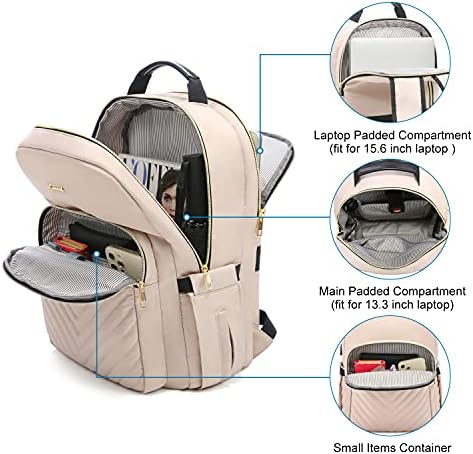 Lavevook лаптоп ранец чанта за жени, работни деловни торби за патувања, ранец на наставници медицинска сестра за жени, ватирана секојдневна