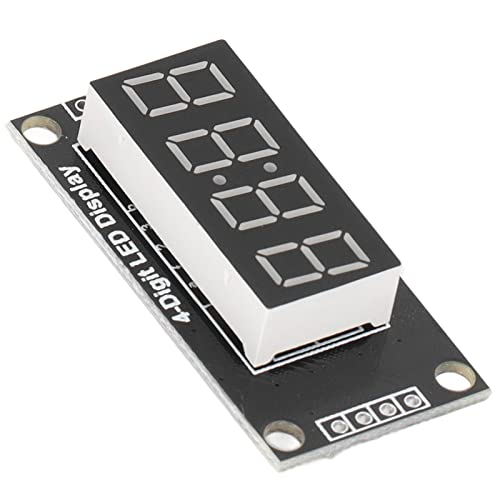 4 цифра цевка за приказ, 7 сегмент LED дисплеј модул Компактен големина TM1637 IC на возач за електронска опрема DIY