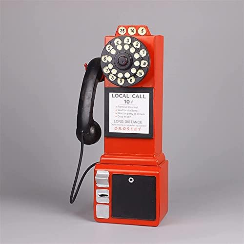 Телефонски телефонски телефон, монтиран на денот на таткото, ретро-украси, класичен телефонски занаетчиски декорација за канцелариски бар