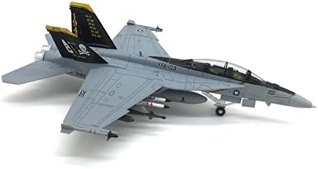 Dagijird 1/100 скала на американската морнарица F/A-18B борбени авиони модел на воен авион украс за колекција на авијација со штанд за приказ