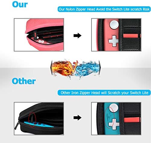 Daydayup Прекинувач Случај Компатибилен Со Nintendo Прекинувач Lite со 2 Пакет Заштитник На Екранот &засилувач; 6 Парчиња Палецот Зафат,