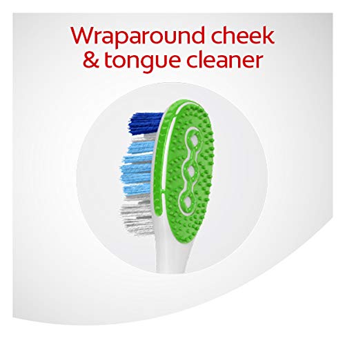 Колгејт 360 опкружувачки четки за заби со чистач на јазик и образ, 6 брои