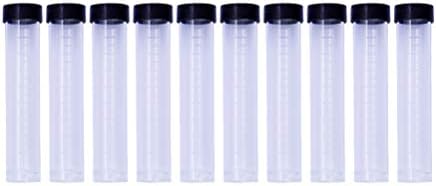 ЛИАНКСИАО - 10 парчиња 11 см Игла Цевка Пластични Транспарентни Запечатени Шишиња За Складирање Додатоци Организатор Држач За Игла за Вез 11 х 11 х 2,5 см