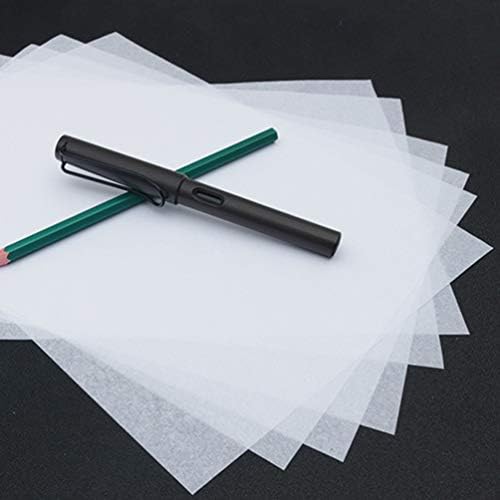 Toyandonona 100 парчиња транспарентна хартија велум хартија за трагање на хартија уметници трага хартија за маркери за мастило со