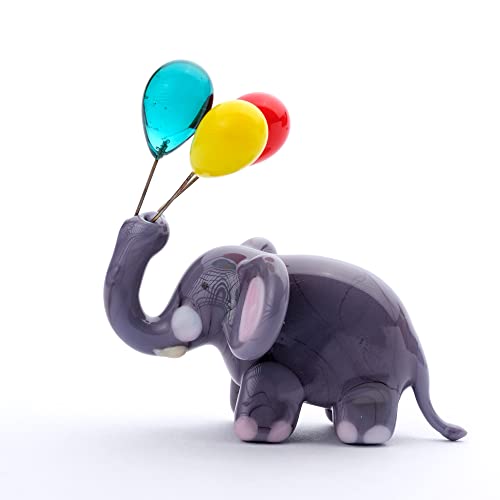 Стаклен слон Мурано со балони рачно изработена скулптура, фигура за балон со стакло од слонови