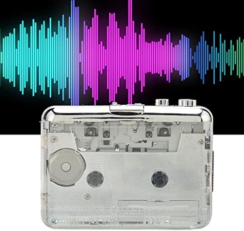 Gowenic Portable Cassette Player, Multifunction за личен рекордер за лични ленти, јасен стерео -касета за звук со 3,5 мм слушалки Jackек, Walkman Music Player