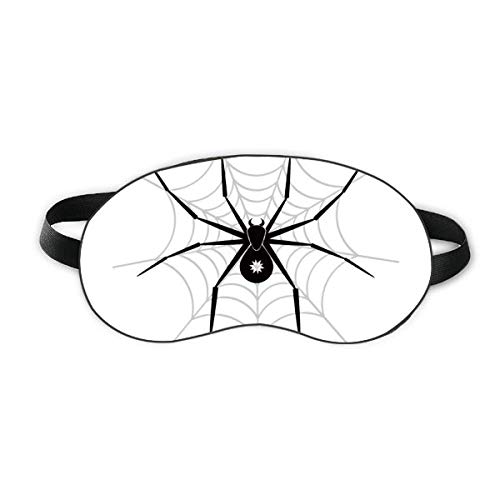 Илустрација на инсекти пајак црна шема за спиење на очите штит мека ноќно слепило на сенка