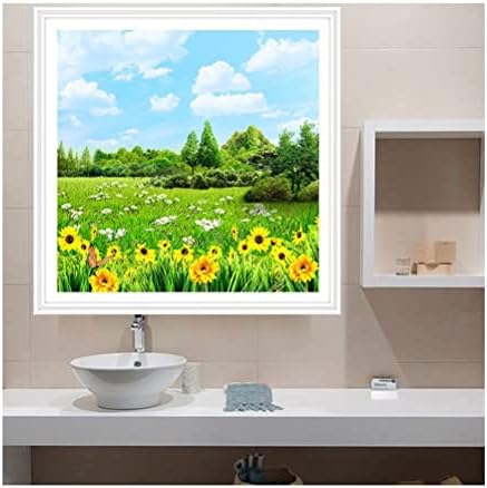 Преклопен пластичен wallиден кабинет во бањата, зелени растенија цвеќиња водоотпорна рамка за слики, корпа за перење со покритие