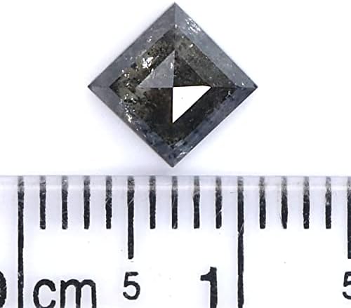 Природна лабава змеј сол и бибер дијамант црна сива боја 0,88 ct 7,80 mm змеј во форма на змеј, намалена дијамант KDL2107