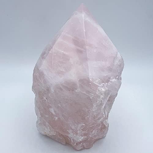 Побарајте розов кварц груб полиран момент 5 висока од Бразил | Исцелување кристали | Чакра на срцето | Реики | Медитација | Бохо декор