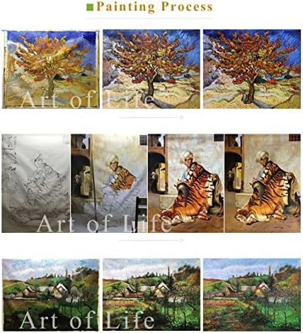 $ 80 - 1500 $ рака насликана од наставниците на уметнички академии - 3 уметнички слики Парисиен Ау Ронд Поинт Дес Шампс Елисес Jeanан