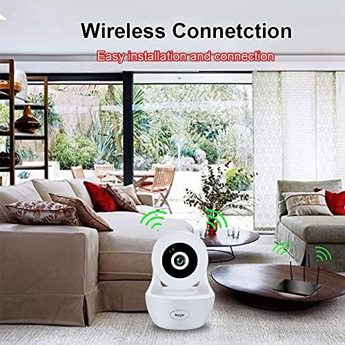 WiFi Безбедност Домашна камера ， Бебе монитор безжична IP камера со ноќно гледање двонасочно складирање на аудио облак ， поддржува