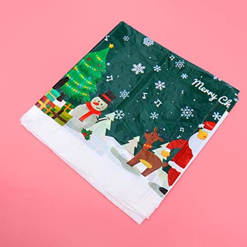 Pretyzoom издолжена чаршав Божиќ Дедо Мраз и Снежан Печати за еднократна употреба на правоаголни пикник на правоаголни пикник опфаќа