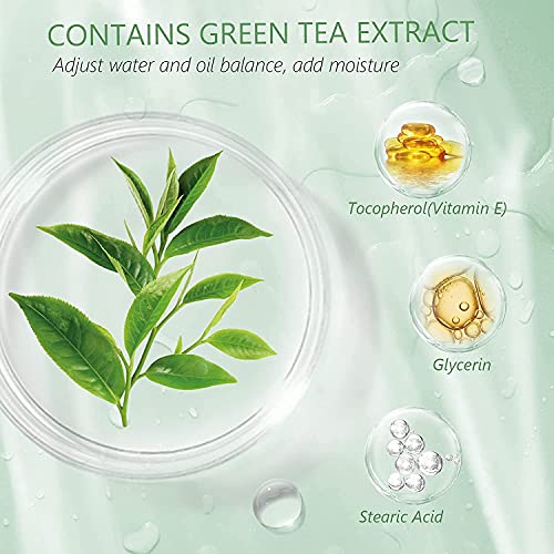 СМЕНИР Зелен Чај Прочистувачка Глина 2 спакувајте Чиста Маска За Лице За Лице, Отстранувач На Црни Точки Со Екстракт Од Зелен Чај,