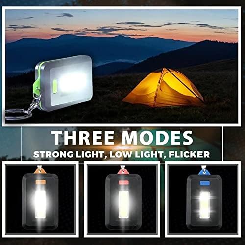 PMUYBHF 4PCS Флејки на клучот на клучеви, Mini Ultra Bright Key Ring LED факел, Mini со Flerslight Flashlight, погоден за планинарење и кампување дома осветлување