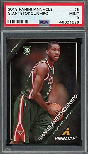 Giannis Antetokounmpo 2013 Panini Pinnacle Rookie Card RC #5 оценета PSA 9