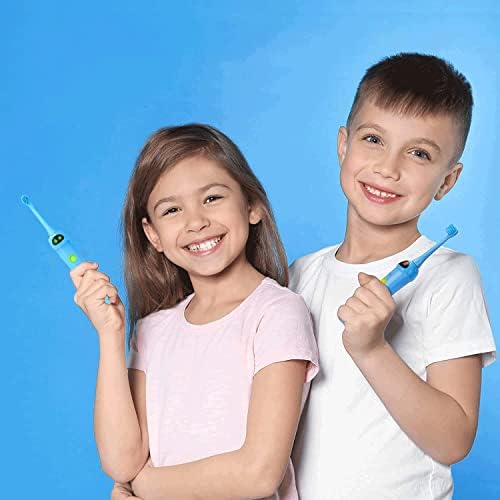Nbgrlvs деца Sonic електрична четка за заби, 2 режими со меморија, 2 мин тајмер, забавно и лесно чисто, IPX7 водоотпорна детска четка за заби за