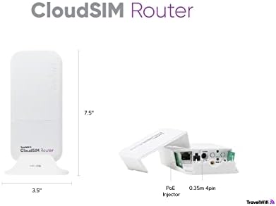 TravelWifi Cloudsim WiFi рутер, поддржува 2G, 3G, 4G LTE врска, неограничена поврзаност на уредите, преносен WiFi во 130+ земји, отпорни на