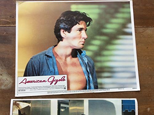 Американски жиголо 5 лоби картички, секси Ричард Гир, 1980
