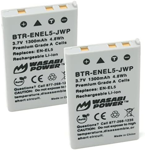 Батеријата Wasabi Power за Nikon EN-EL5 и Nikon Coolpix 3700, 4200, 5200, 5900, 7900, P3, P4, P80, P90, P100, P500, P510, P520, P530, P5000,