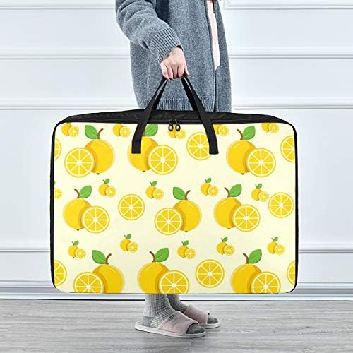 Н / А Торба За Складирање Облека Под Креветот За Ватенка-Торба За Организатори На Лимон Со Голем Капацитет Со Патенти Украсни Торби