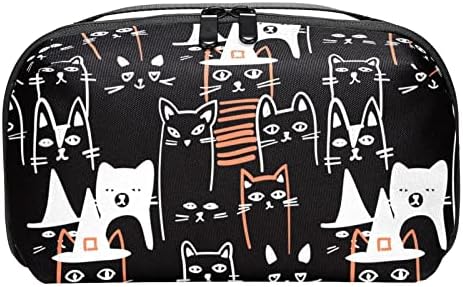 Црвени црни мачки Електронски Организатор, Заштитна Кутија За Носење Отпорна На Удари, Торбичка За Торбичка За Организатор На Мали Кабли