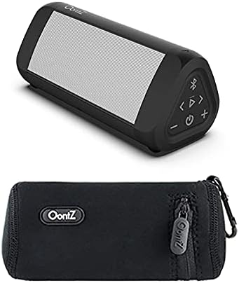 Oontz Angle 3 Ultra, 5.0 Bluetooth звучник, бел, 14 вати, звук и бас, бас, 100 ft безжичен опсег, IPX7 водоотпорен плус Официјален звучник