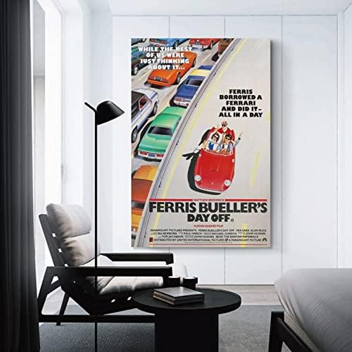 Qlazo Ferris Bueller S Day Outt Movie Posters Art Print Wallид постер платно слика слика дневна соба декор дома 12x18inch