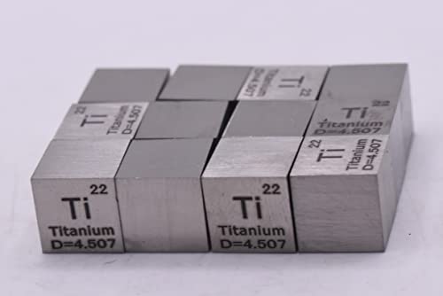 0.39 10мм Титаниум Метал Коцка Ти 99.9% Чист Периодичен Елемент На Табелата Врежана Густина Колекција Блок Коцка-1 ПАРЧИЊА