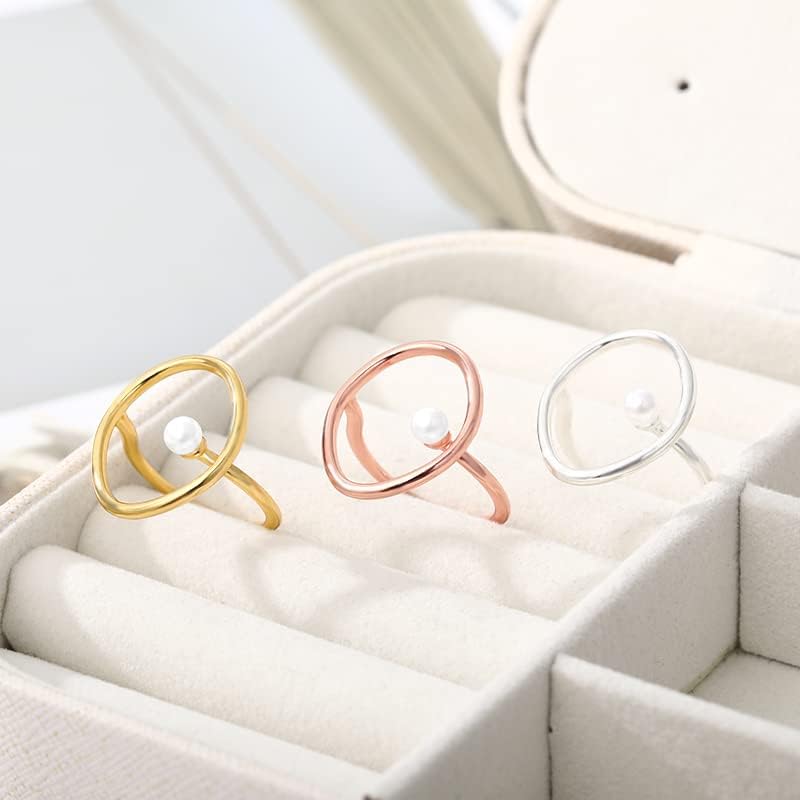 Ојалма фини бисерни прстени за жени мода прилагодлив тенок прст мини бисер тенок прстен женски ангажман накит најдобар пријател-jz1570-7-16517