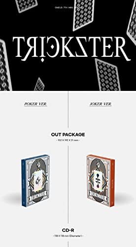 Oneus Trimster 7 -ми мини албум Poker верзија ЦД+1P постер+96P брошура+7ea Трамп картичка Boad+1ea Трамп картичка случај Планарна
