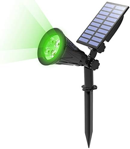 Сончев светло на Т-Сонцето LED LED на отворено, IP65 водоотпорен, автоматски ноќе/автоматско од ден, 180 ° агол прилагодлив за дрво,