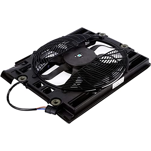 WEDOAUTO Engine Cooling Fan Assembly Fit for BMW 525i 530i 2001-2003, 528i 528it 540it 1999-2000, 540i M5 1999-2003 Replace# 64546921395, 64546921946, 64548380781, 64506908030, 620-904, BM3113109