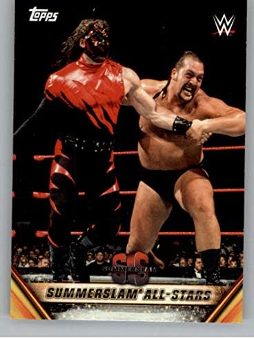 2019 Topps WWE SummerSlam Mr. SummerSlam MSS-8 8/22/99 Непосредниот алијанса def. Кејн и Х-Пак за Трговска картичка за борење во тимот на