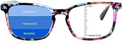 Ламбаа Гроздобер Плоштад Прогресивни Мултифокални Презбиопични Очила, Анти - Сини Светлосни Очила За Мажи Жени Читатели