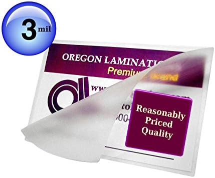 Топли ламинирани торбички со ламиниране во Орегон [пакет од 500] 3 мил 5-1/4 x 7-1/4