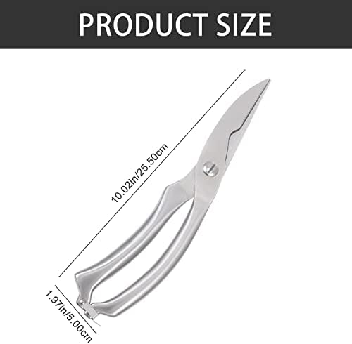 Луксузни ножици за храна за храна ножици за пица ножици од не'рѓосувачки челик мултифункционални коски коски ножици кујнски гаџет
