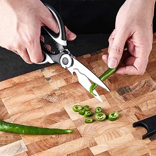 Koaius занаетчиски ножици кујнски ножици за готвење риба месо ножици не'рѓосувачки челик премиум ножици кујнски додатоци гаџети ножици