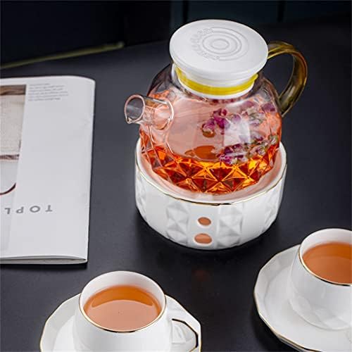N/A Нордиска цветна чајник за греење на свеќи од свеќички сет варен овошен чајник Англиски керамички попладневен чај сет