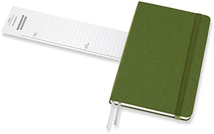 Текстуална тетратка со двапати на Молескин, тврда покривка, средна трева зелена, 144 страници