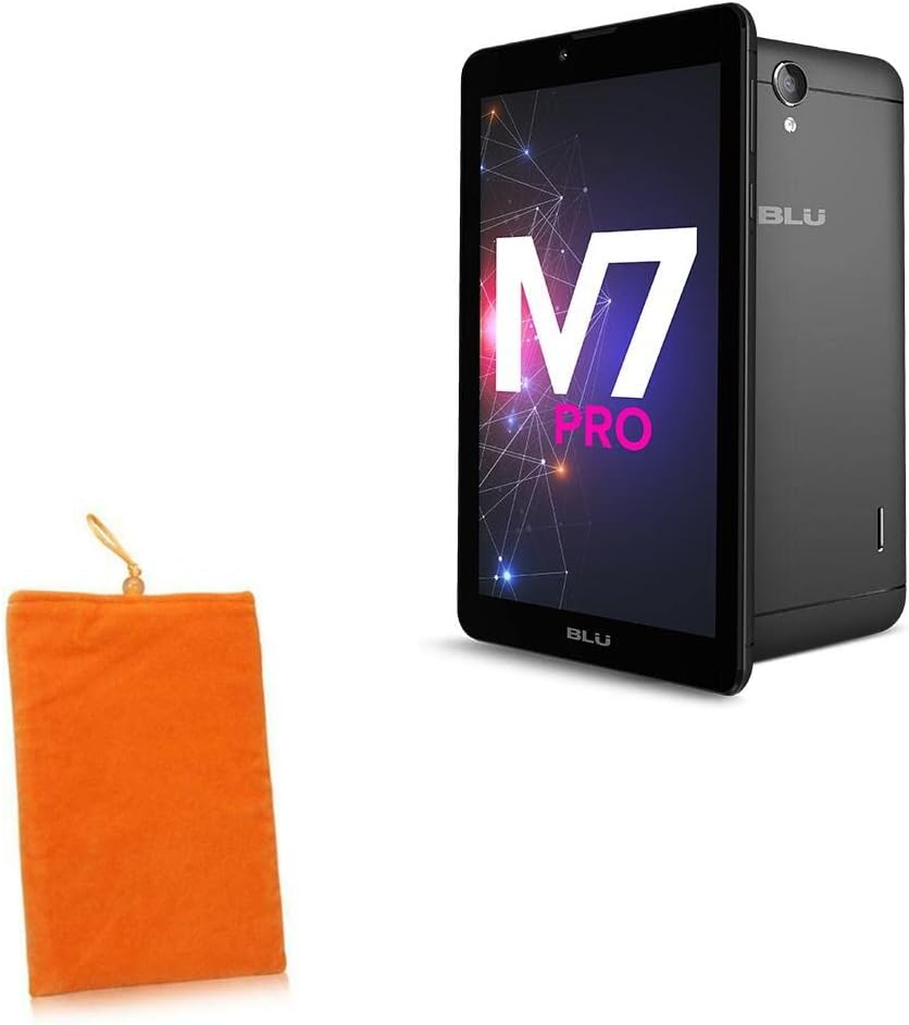Case Boxwave Case компатибилен со Blu Touchbook M7 Pro - Velvet торбичка, мека велурна ткаенина торба ракав со влечење за Blu TouchBook M7 Pro, Blu Touchbook M7 Pro, M7 Mtk - Задебелен портокал