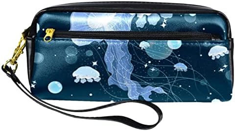 Ratgdn океански морски медуза за молив со молив, кутија за пенкало за тинејџери, држач за канцелариски материјал, сочинуваат торбичка за торбичка