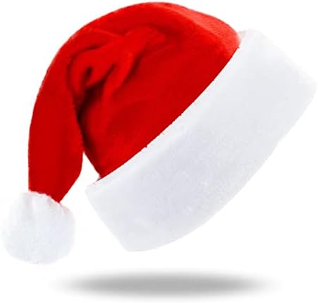 Мејоро Божиќна Капа Меки Кадифни Божиќни Капи Луксузна Празнична Капа На Дедо мраз За Возрасни Деца Новогодишна Декорација На Облека