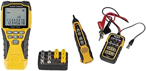 Klein Tools VDV501-851 Кабелски тестер комплет & Klein Tools VDV500-820 Cable Tracer со Probe Tone Pro комплет за телефон,
