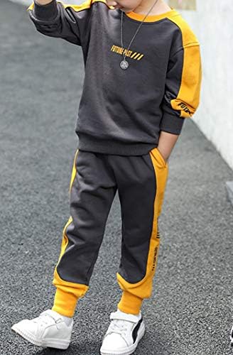 Момци за деца спортски постави хип-хоп модни патеки за џемпери за панталони за панталони за панталони