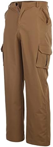 Машки карго панталони, машки тенок мода цврста боја обични панталони повеќе џебни панталони