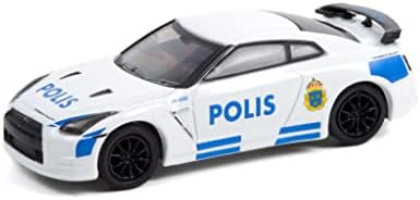 Collectible Collectible Greenlight 1:64 Hot Pursuit Series 40 - 2014 GT -R - Стокхолм, Шведска Полис 42980 -Д [Испорака од Канада]