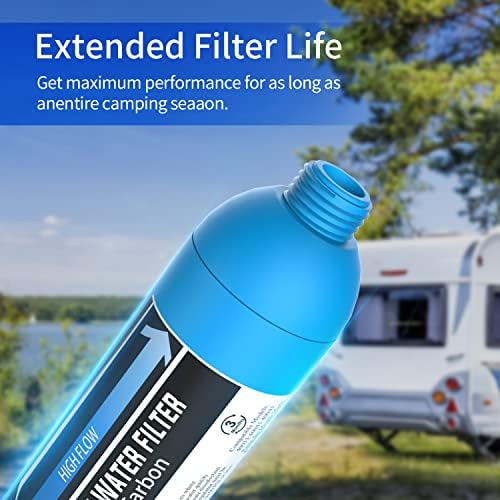 Lifefilter RV Inline Filter Filter, NSF сертифициран, го намалува хлорот, лошиот вкус и мирис, посветен на RV и маринците, филтер за пиење 2