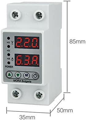 Digital Digital Over и под напон за заштита на напон 40A 63A 230V DIN Rail Relay Repare Gration Grounder Over Turcation Protection